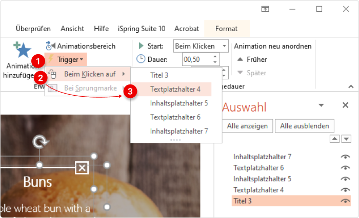 Öffnen-Schaltfläche in PowerPoint