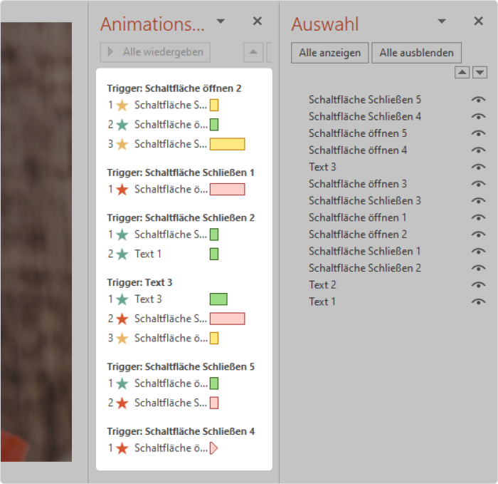 Hinzufügen weiterer Animationen in PowerPoint