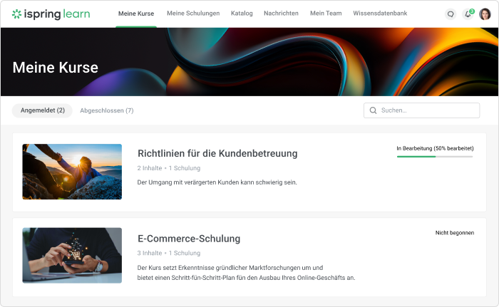 Qualifikationsmatrix für Mitarbeiter mit iSpring Learn LMS