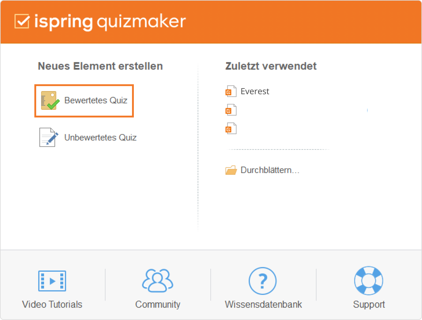 Mitarbeiterbefragung-Tool: iSpring QuizMaker