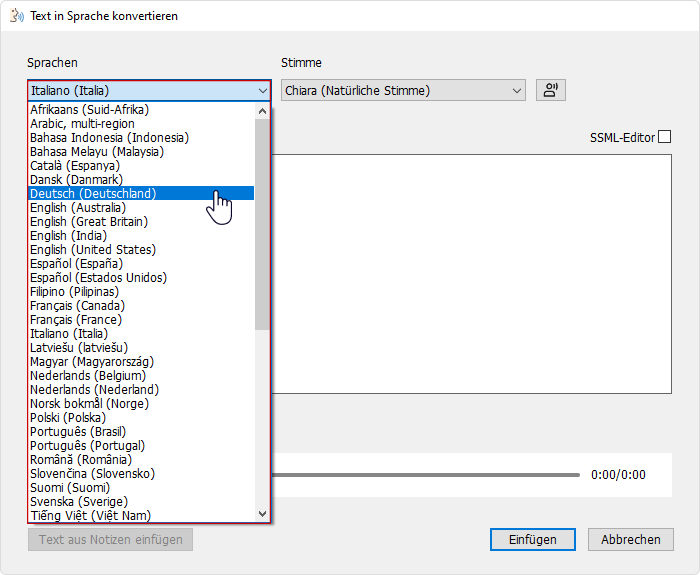 Text-to-Speech-Funktion PowerPoint Präsentationen mit ChatGPT erstellen: Text-to-Speech