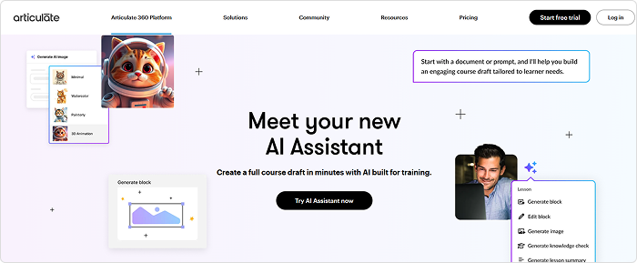 Articulate AI Assistant Quiz mit Articulate AI Assistant erstellen